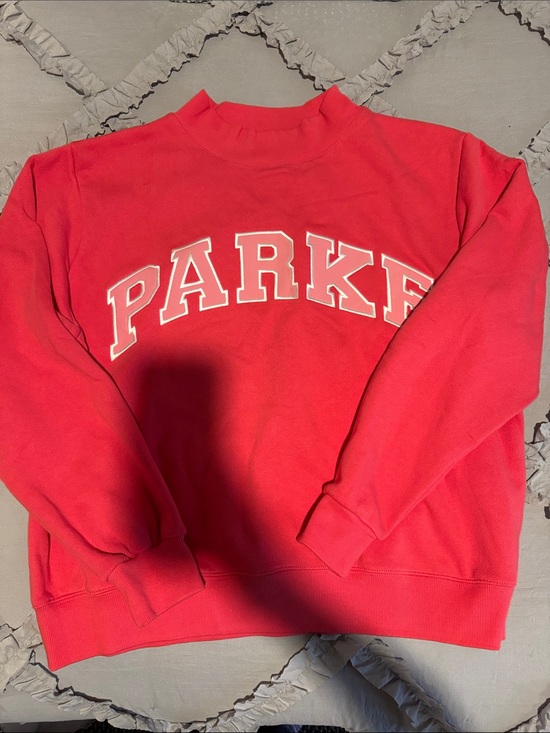 Parke Tops - NEW Parke Varsity Mockneck Sweatshirt - Flamengo